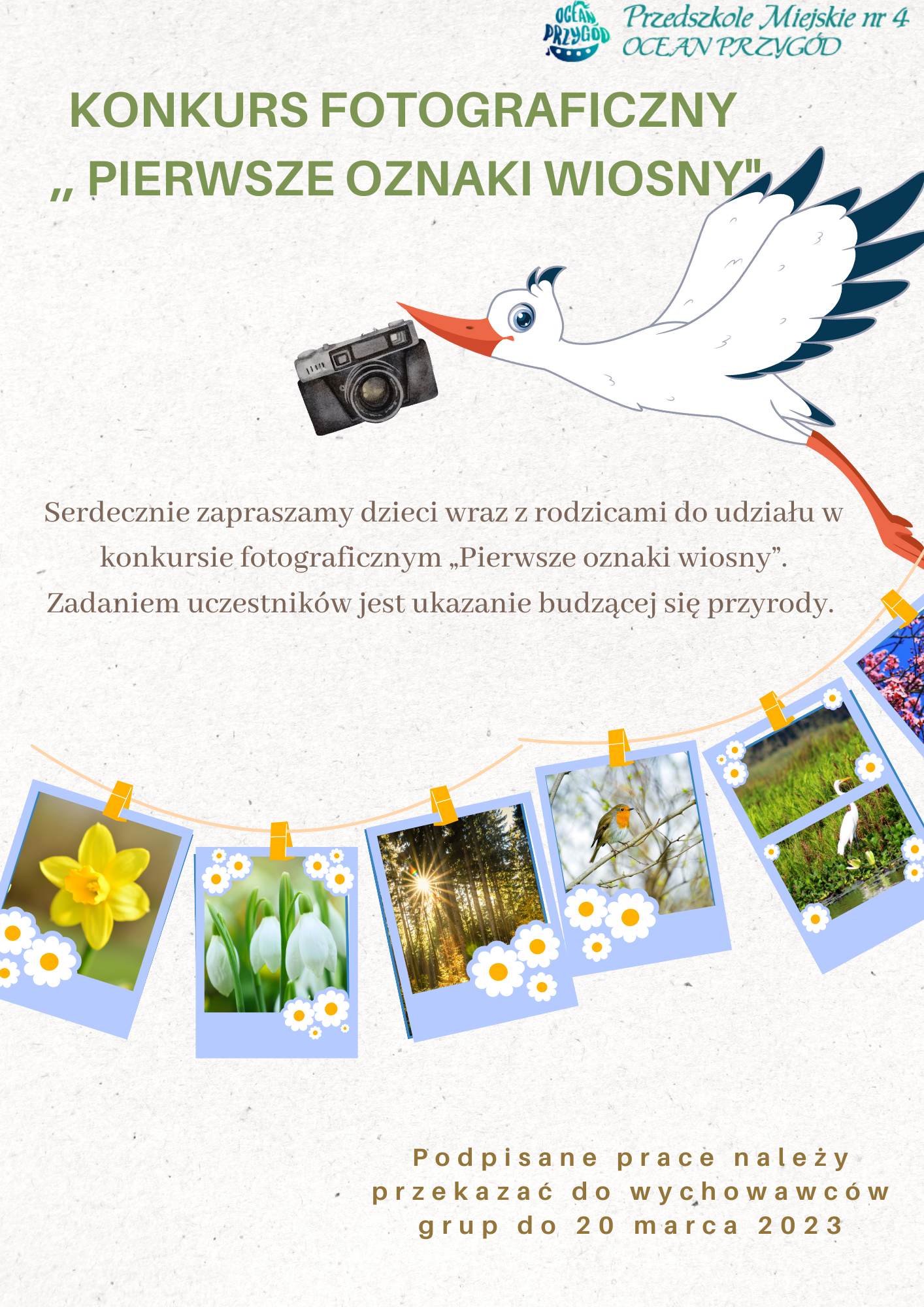 Konkurs fotograficzny "Pierwsze oznaki wiosny"