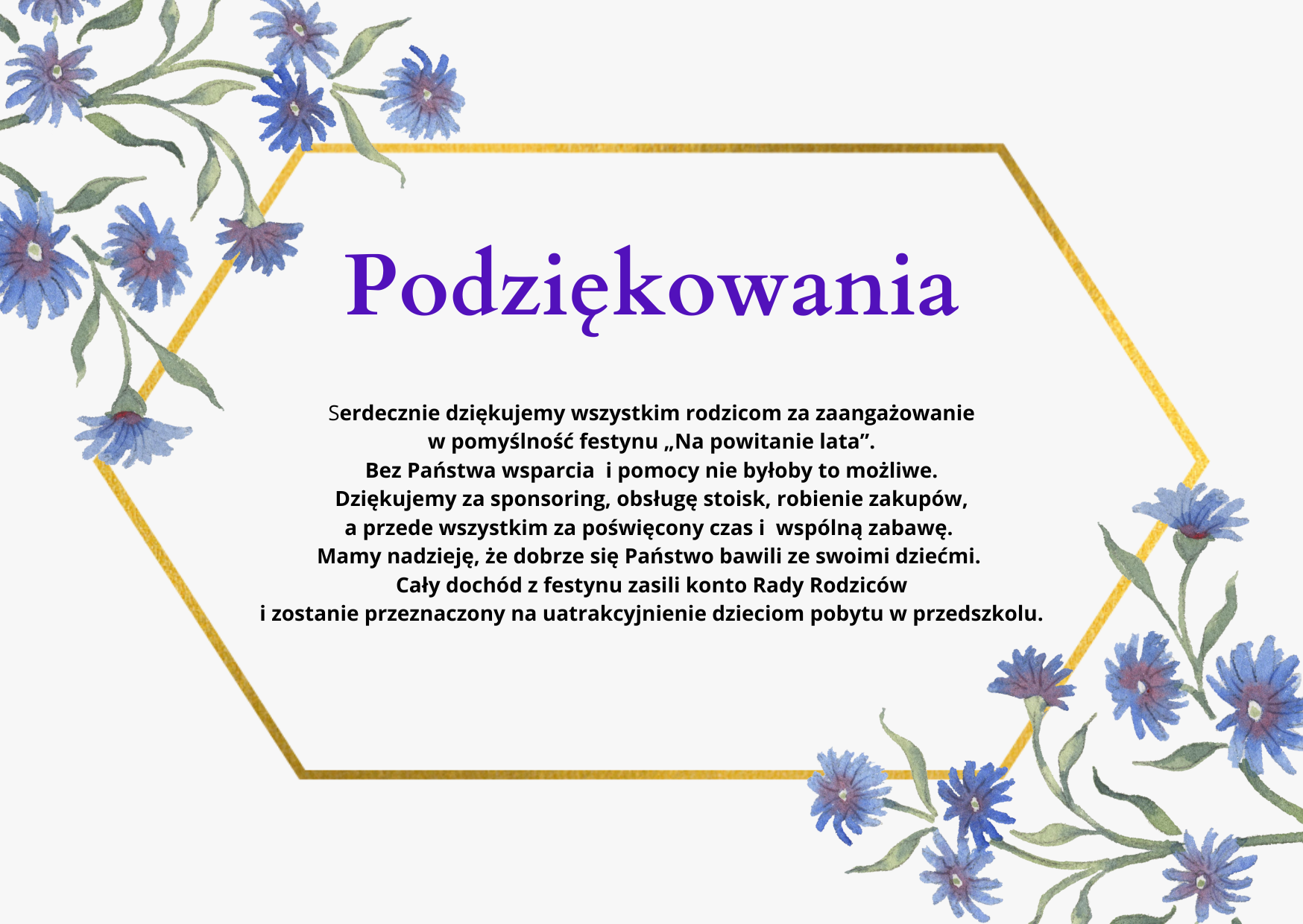 Podziękowania